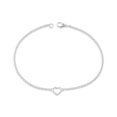 Heart Station Charm Anklet