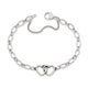 Two Hearts Together Charm Bracelet