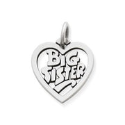 "Big Sister" Heart Charm