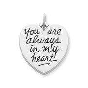 You Are Always in My Heart Charm