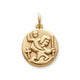 Round St. Christopher Medal Charm