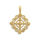 Twisted Wire Lacy Cross Pendant
