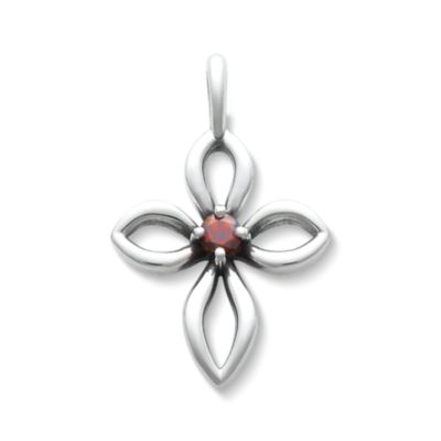 Avery Remembrance Birthstone Cross Pendant