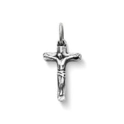 Small Chiseled Crucifix Charm
