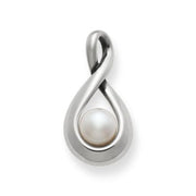 Graceful Twist Pendant with Cultured Pearl