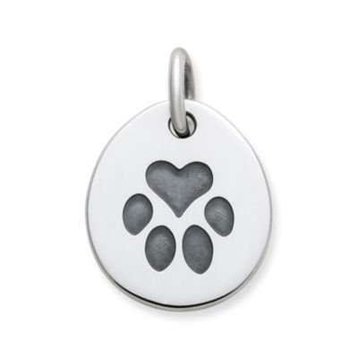 Heart Paw Pet Tag Charm
