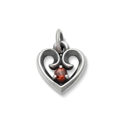 Avery Remembrance Heart Birthstone Charm