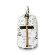 Engravable Tag and Cross Charm
