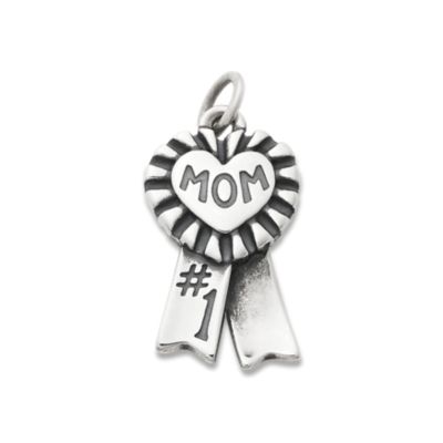 Blue Ribbon "Mom" Charm