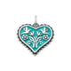 Enamel Hearts in Bloom Charm