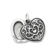 Ornate Heart Swivel Locket Charm
