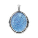 Sculpted Bluebonnet Layered Gemstone Pendant