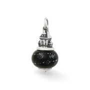 Haunted House Art Glass Charm