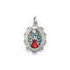 Enamel Virgin of Guadalupe Charm with Rose Collection
