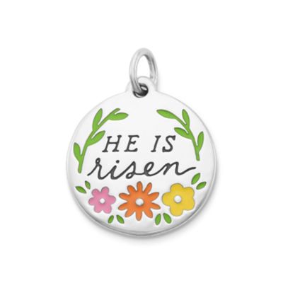 Enamel "He is Risen" Charm