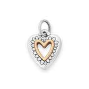 Petite Framed Heart Charm