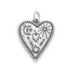 Western Sky Heart Charm