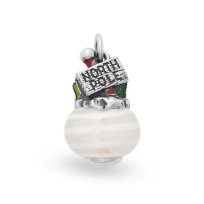 Enamel North Pole Art Glass Charm