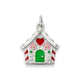Enamel Gingerbread House Charm