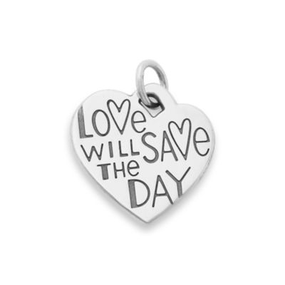Love Will Save the Day Heart Charm