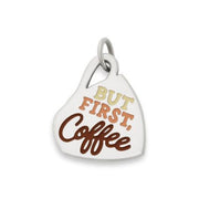 Enamel But First Coffee Charm