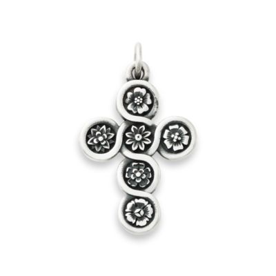 Flowering Cross Pendant with Chains to Layer