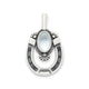 Western Horseshoe Gemstone Pendant