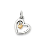 Petite Heart of Gold Charm