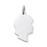 Girl Silhouette Charm