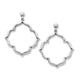 Venetian Frame Hoop Drop Earrings