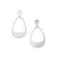 Hammered Open Drop Earrings
