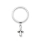 St. Teresa Cross Charm Dangle Ring