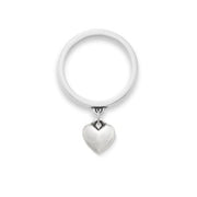 Mini Heart Charm Dangle Ring