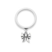 Tiny Bow Charm Dangle Ring