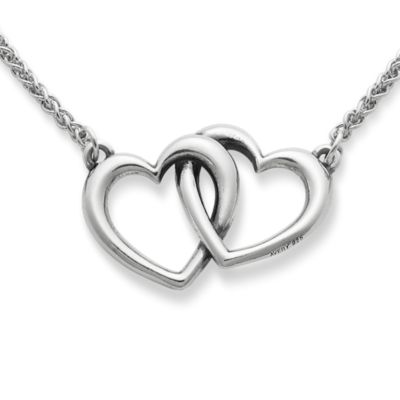 Double Heart Linked Necklace