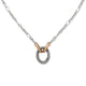 Oval Twist Changeable Charm Necklace