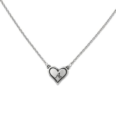 Delicate Heart Initial Necklace