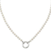Cultured Pearl Changeable Charm Necklace