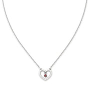 Dancing Gemstone Heart Necklace