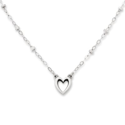 Delicate Heart Beaded Necklace and Ring