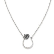 Rose Changeable Charm Holder Necklace