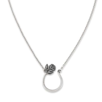 Rose Changeable Charm Holder Necklace