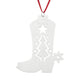 Western Boot Christmas Ornament