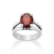 Oval Gemstone Ring