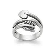 Arrow and Heart Ring