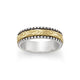 Beaded Scrolled Wedding Ring