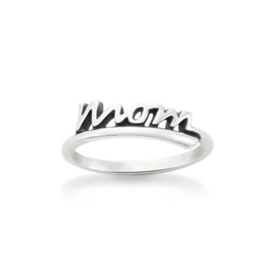 "Mom" Script Ring