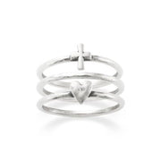 Faith and Love Ring Set