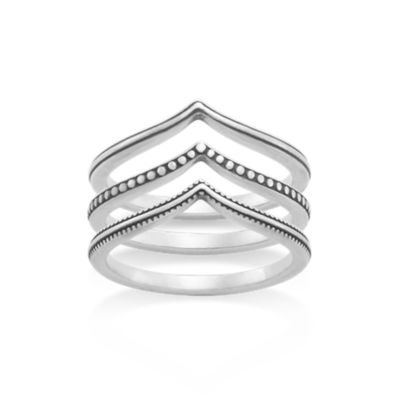 Chevron Ring Set