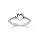 Delicate Heart Beaded Ring